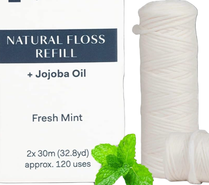 Zero-Plastic Natural Dental Floss Pack