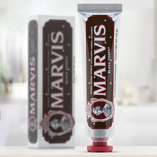 MARVIS Limited Edition Black Forest Toothpaste with Dark Chocolate Flavor, 75Ml