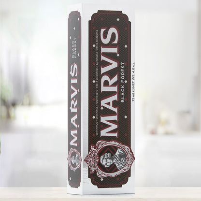 MARVIS Limited Edition Black Forest Toothpaste with Dark Chocolate Flavor, 75Ml